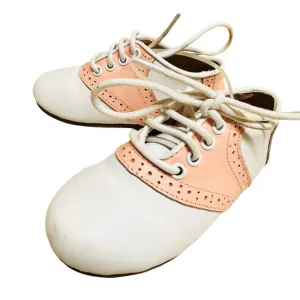 Tiny Toes Nation Girl's Pink Saddle Shoes Size 7