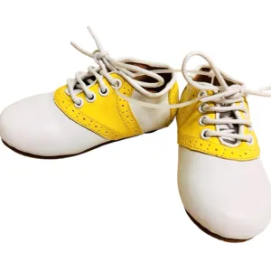 Tiny Toes Nation Girl's Yellow Saddle Shoes Size 7