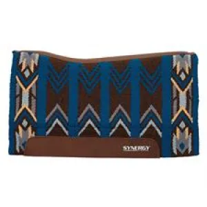 TK36001-6162-370-33X38-Blu/Brwn Saddle Pad Synergy Contoured Performance