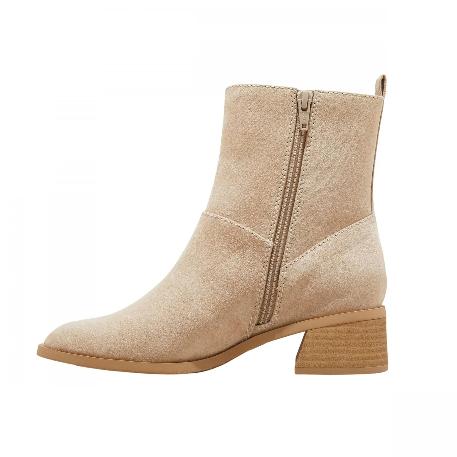 Universal Thread Low Block Ankle Boots with Memory Foam Insole Taupe Brown 5.5M