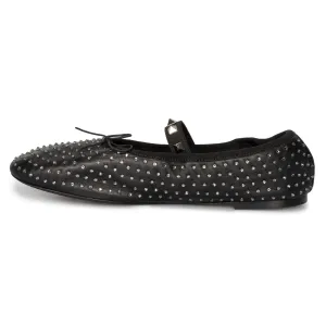 Valentino Rockstud Ballerina Flat Shoes in Black