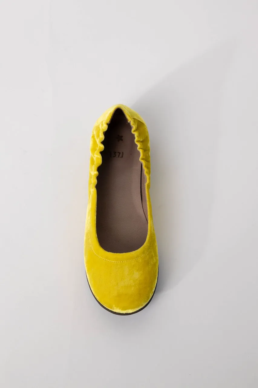 Velvet Ballerina Flats