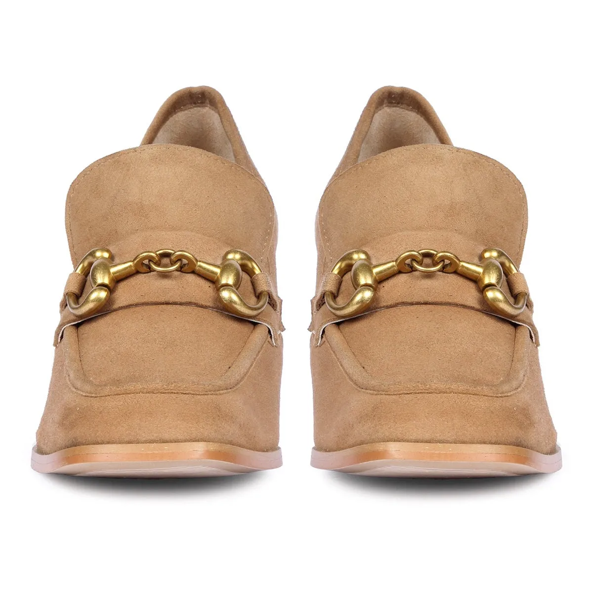Vera Suede - Heeled Loafers