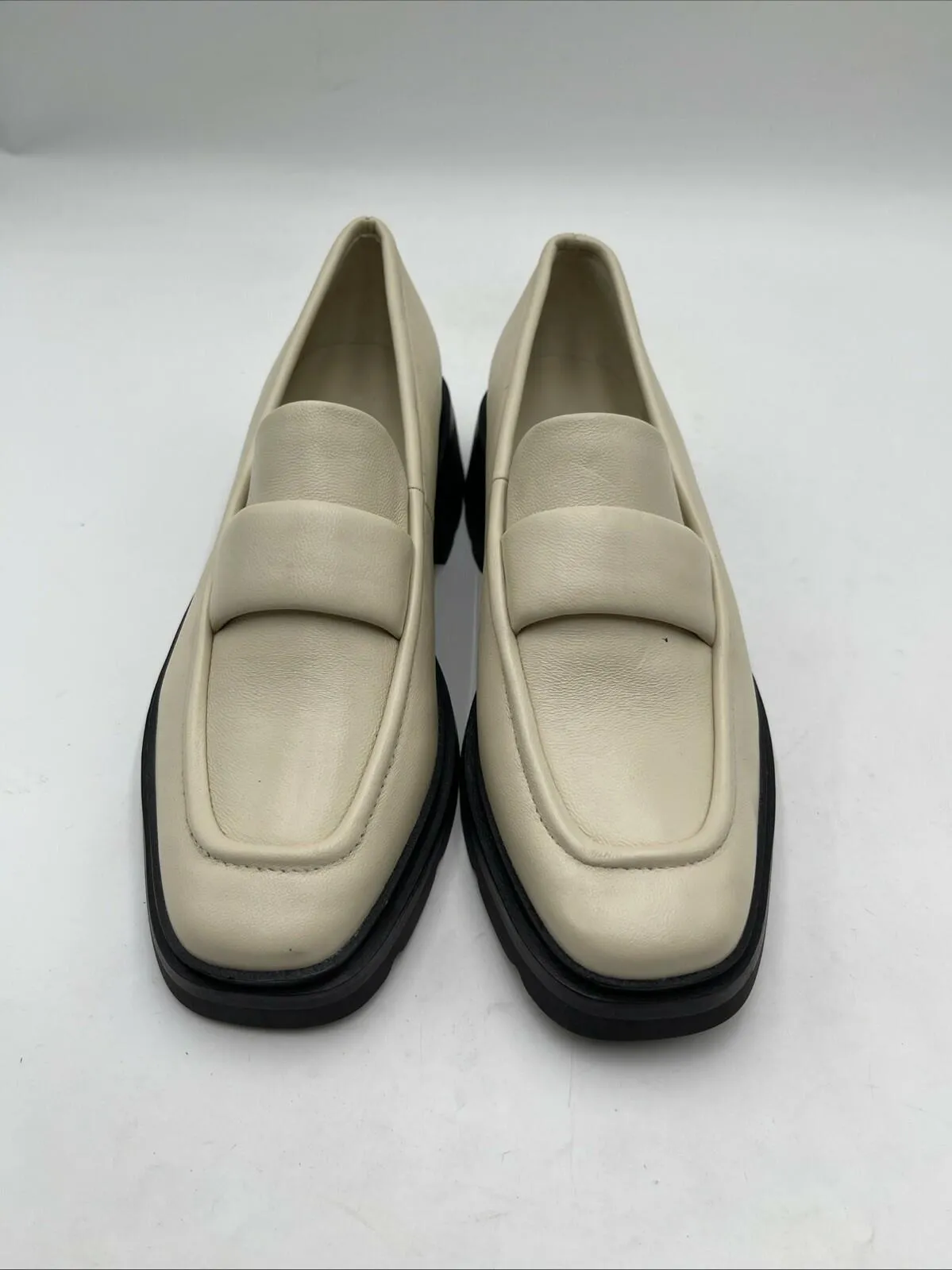 Vince Women’s Robin Platform Loafers Eggshell Size 8M/38.5 - Very Good