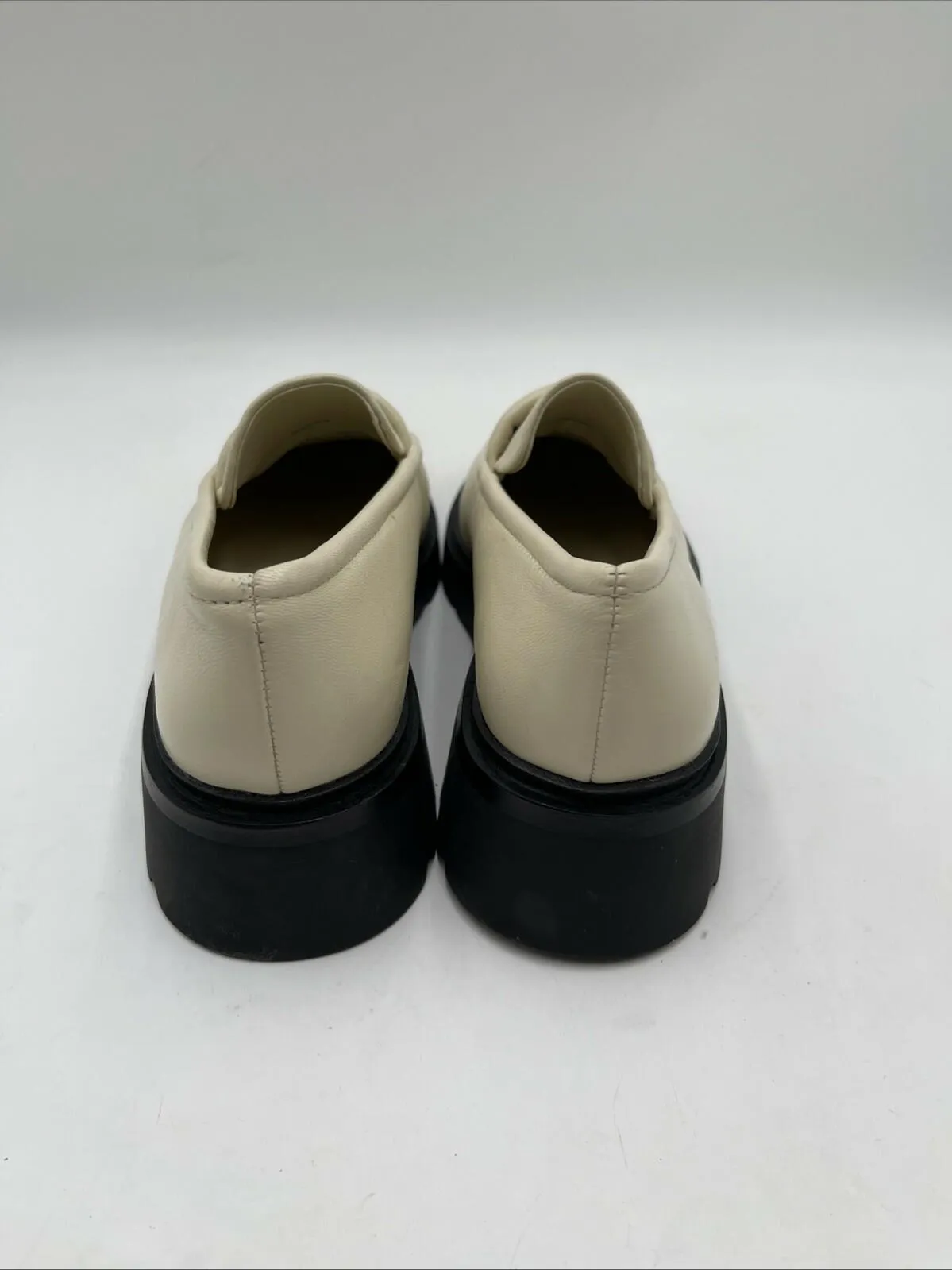 Vince Women’s Robin Platform Loafers Eggshell Size 8M/38.5 - Very Good