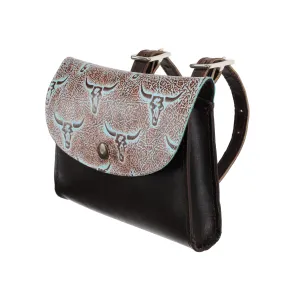 Weathered Steer Leather Pommel Pouch