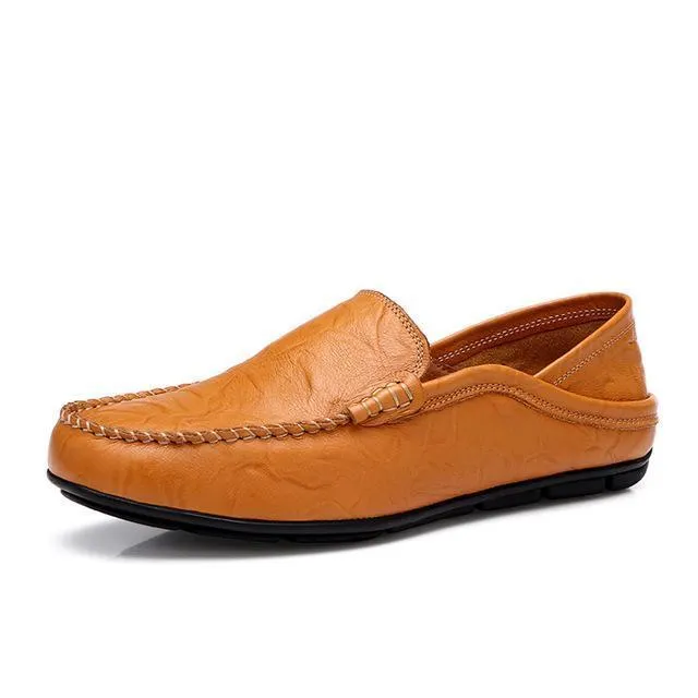 West Louis™ Autumn Leather Flats Moccasins