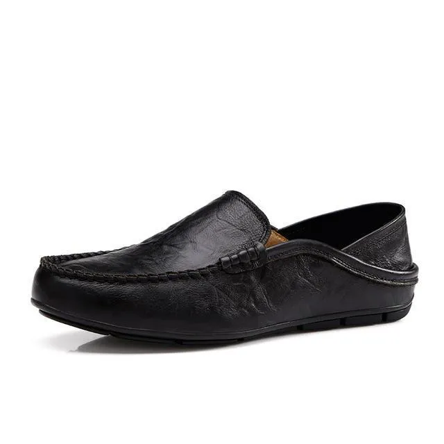 West Louis™ Autumn Leather Flats Moccasins