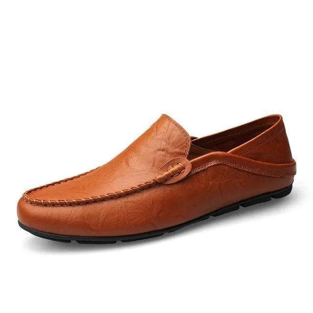 West Louis™ Autumn Leather Flats Moccasins