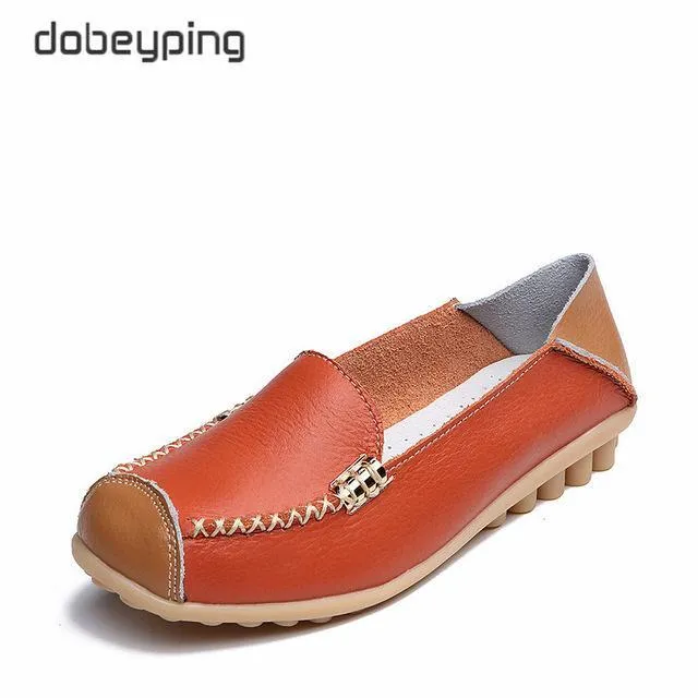 Woman Genuine Leather Women Flats Female Moccasins Shoe