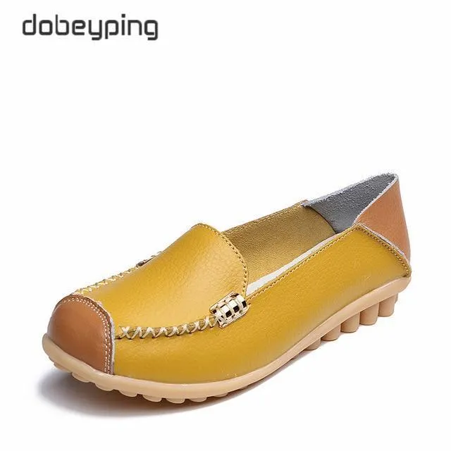 Woman Genuine Leather Women Flats Female Moccasins Shoe