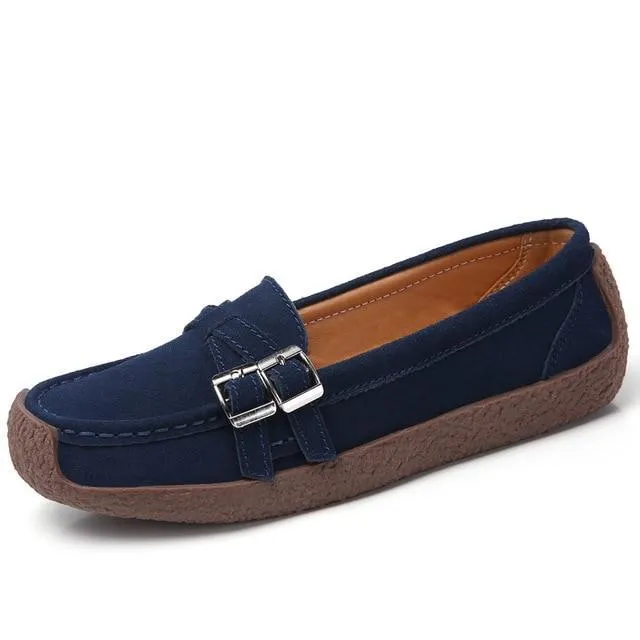 Women Moccasins Women's Flats Genuine leather Shoes