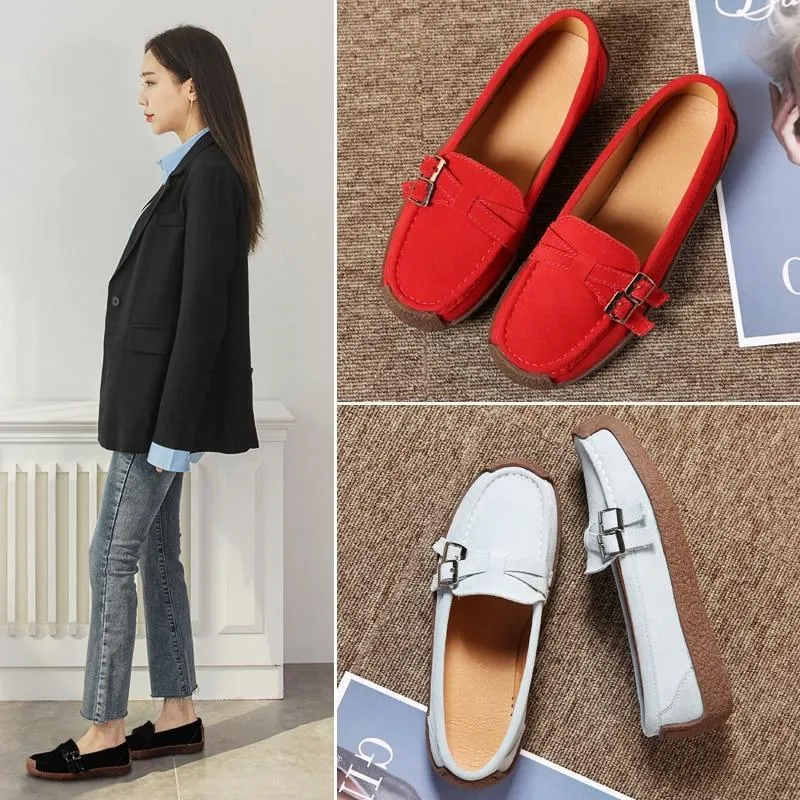 Women Moccasins Women's Flats Genuine leather Shoes
