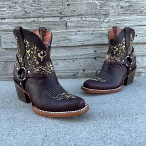 Women's Artillero Embroiderd Ankle Boots European Toe
