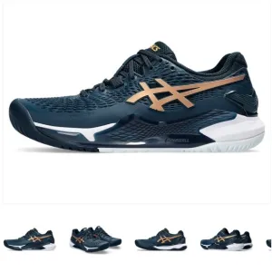 Women's Gel Resolution 9 French Blue/Pure Gold