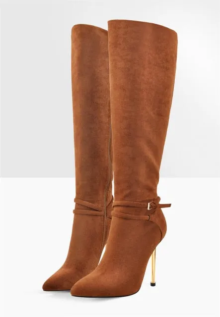 Women's Pointed Toe  Knee High Boots